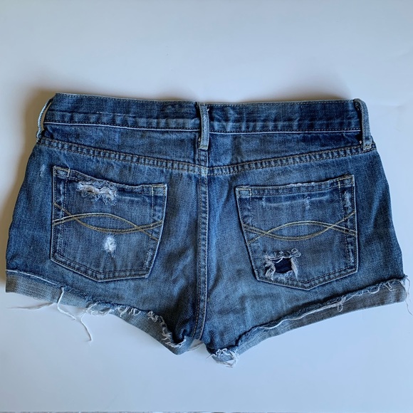 Abercrombie & Fitch distresses Jean shorts 4 - Picture 2 of 3